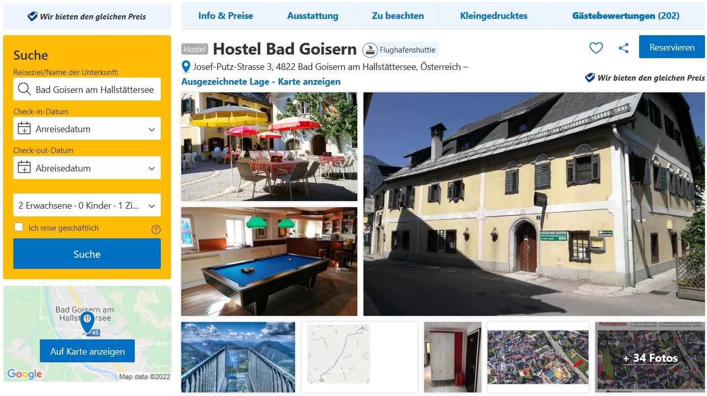 Hostel Bad Goisern in Bad Goisern am Hallstättersee, Oberösterreich